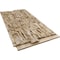 Ekena Millwork 45 3/4"W x 24 1/2"H x 1 1/4"D Canyon Ridge Stacked Stone StoneWall Faux Stone Siding Panel Sandstone PNU24X48CNSD - alternate 6